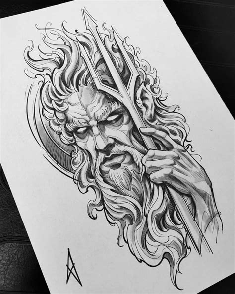 sketch greek mythology tattoo designs